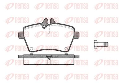 Brake Pad Set, disc brake REMSA 1144.00