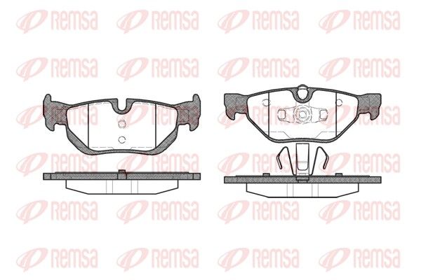 REMSA 1145.00 Brake Pad Set, disc brake