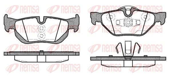 REMSA 1145.10 Brake Pad Set, disc brake