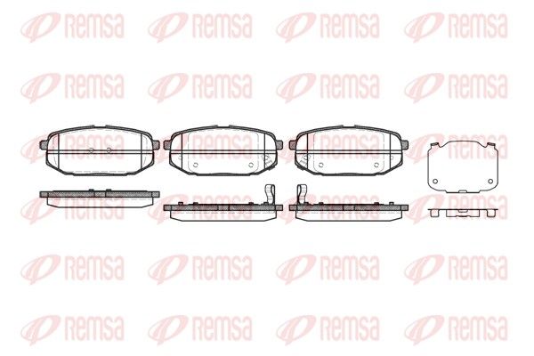 REMSA 1147.02 Brake Pad Set, disc brake
