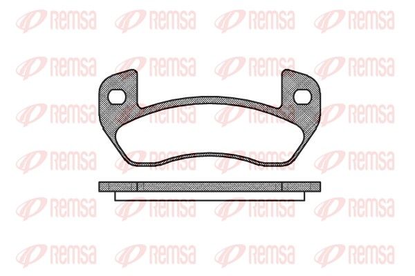 REMSA 1152.00 Brake Pad Set, disc brake