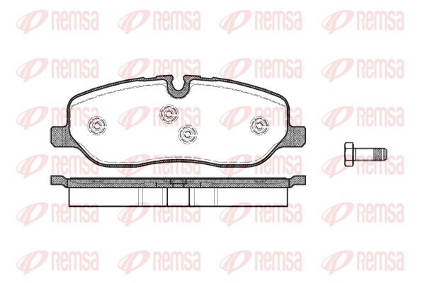 REMSA 1158.00 Brake Pad Set, disc brake