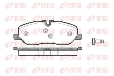 Brake Pad Set, disc brake REMSA 1158.00