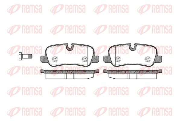 REMSA 1159.00 Brake Pad Set, disc brake