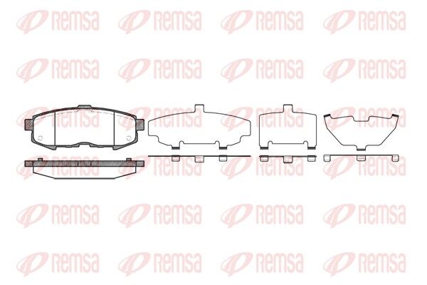 REMSA 1160.00 Brake Pad Set, disc brake