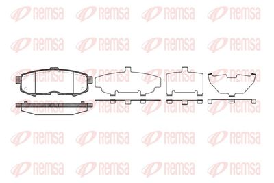 Brake Pad Set, disc brake REMSA 1160.00