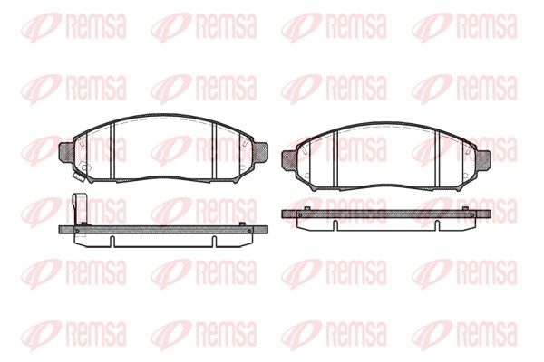 REMSA 1162.01 Brake Pad Set, disc brake