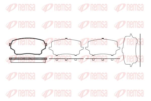 REMSA 1166.01 Brake Pad Set, disc brake