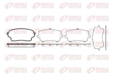 Brake Pad Set, disc brake REMSA 1166.01
