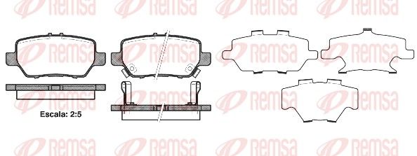 REMSA 1168.02 Brake Pad Set, disc brake