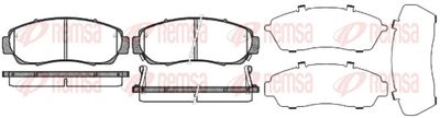Brake Pad Set, disc brake REMSA 1171.12