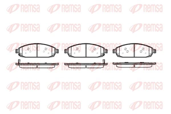 REMSA 1173.02 Brake Pad Set, disc brake