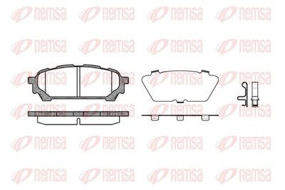 Brake Pad Set, disc brake REMSA 1176.01