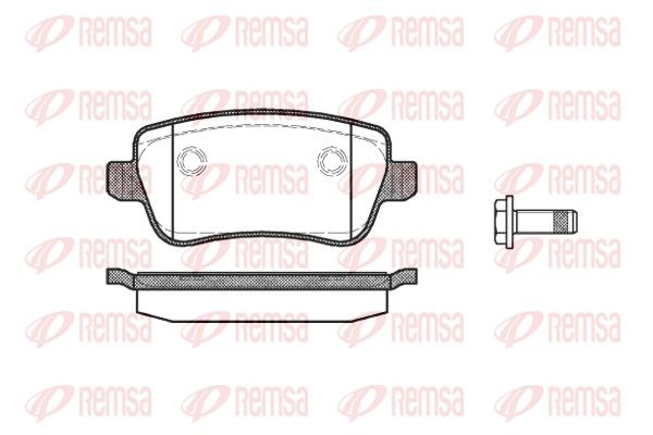 REMSA 1178.00 Brake Pad Set, disc brake