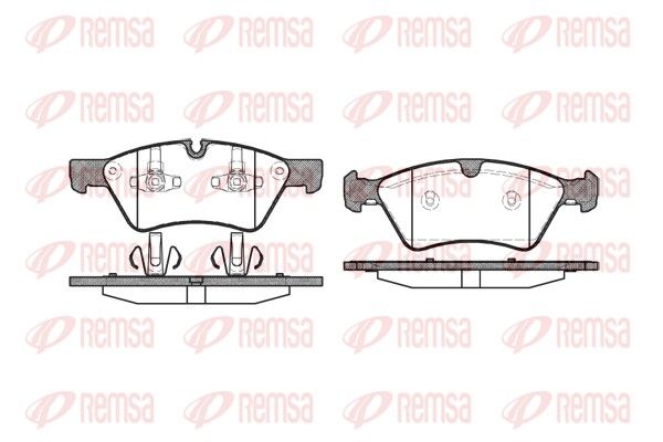 REMSA 1179.00 Brake Pad Set, disc brake