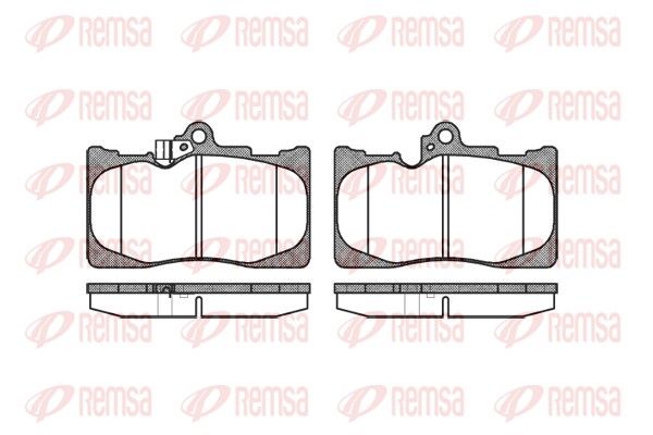REMSA 1180.02 Brake Pad Set, disc brake