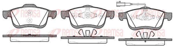 REMSA 1183.01 Brake Pad Set, disc brake