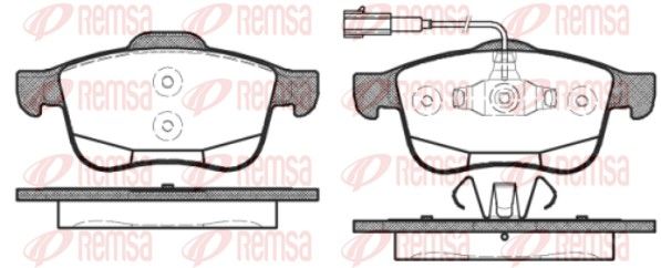 REMSA 1183.12 Brake Pad Set, disc brake
