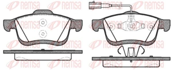 REMSA 1183.22 Brake Pad Set, disc brake