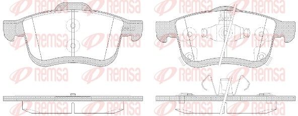 REMSA 1183.42 Brake Pad Set, disc brake
