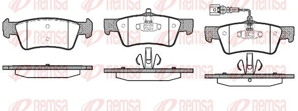 REMSA 1187.01 Brake Pad Set, disc brake