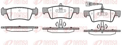 Brake Pad Set, disc brake REMSA 1187.01