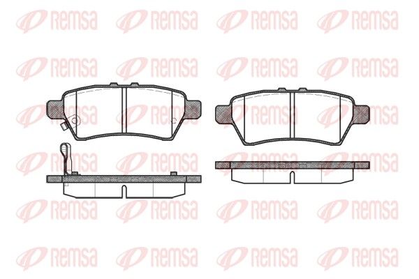 REMSA 1188.01 Brake Pad Set, disc brake