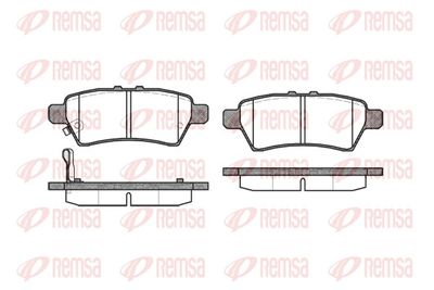 Brake Pad Set, disc brake REMSA 1188.01