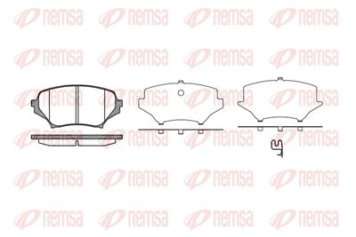 Brake Pad Set, disc brake REMSA 1189.01