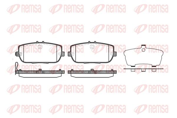 REMSA 1190.01 Brake Pad Set, disc brake