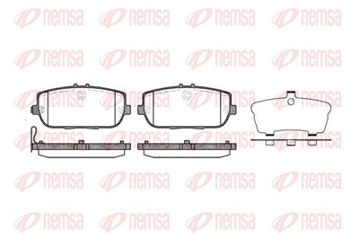 Brake Pad Set, disc brake REMSA 1190.01