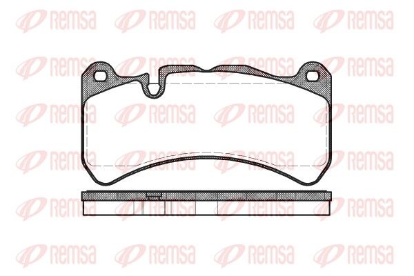 REMSA 1192.00 Brake Pad Set, disc brake