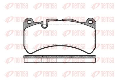 Brake Pad Set, disc brake REMSA 1192.00