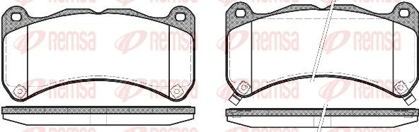 REMSA 1192.12 Brake Pad Set, disc brake