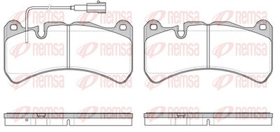 Brake Pad Set, disc brake REMSA 1192.11