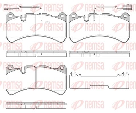 REMSA 1192.24 Brake Pad Set, disc brake