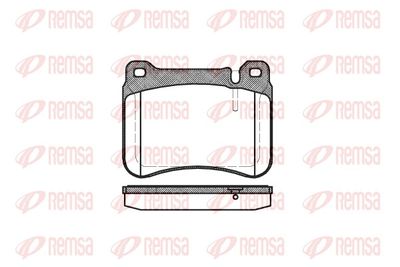 Brake Pad Set, disc brake REMSA 1193.00