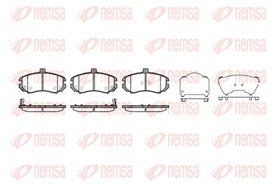 Brake Pad Set, disc brake REMSA 1194.02