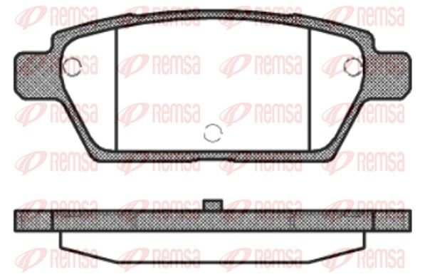 REMSA 1195.10 Brake Pad Set, disc brake