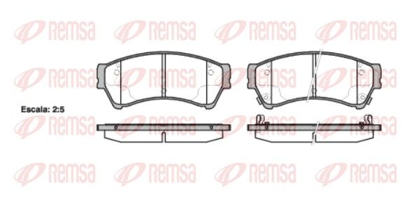 REMSA 1196.02 Brake Pad Set, disc brake