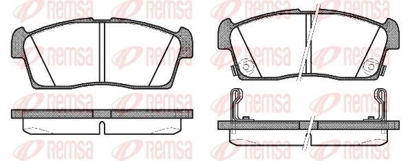 REMSA 1199.02 Brake Pad Set, disc brake