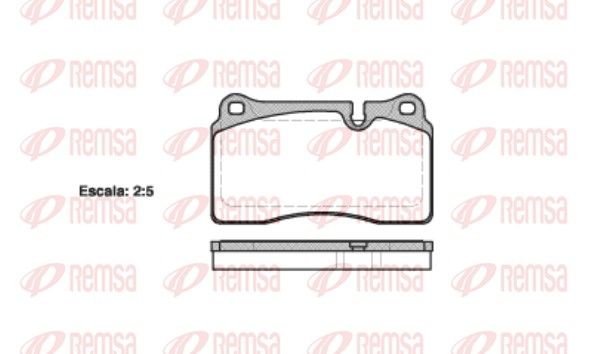 REMSA 1200.10 Brake Pad Set, disc brake