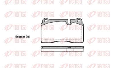 Brake Pad Set, disc brake REMSA 1200.10