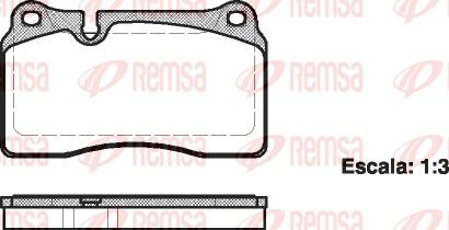 REMSA 1200.00 Brake Pad Set, disc brake