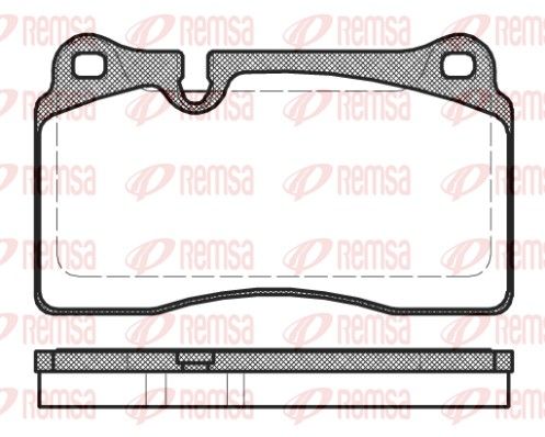 REMSA 1200.30 Brake Pad Set, disc brake
