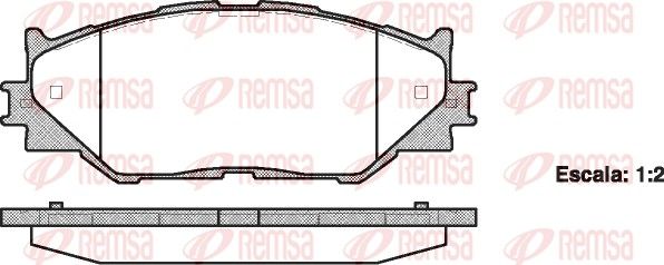 REMSA 1201.00 Brake Pad Set, disc brake