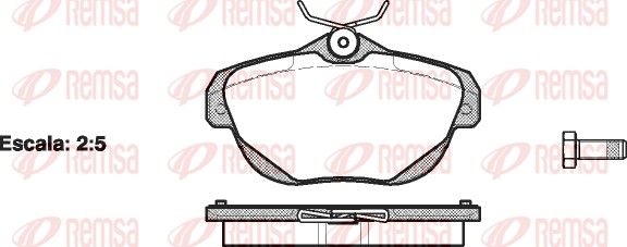 REMSA 1203.00 Brake Pad Set, disc brake