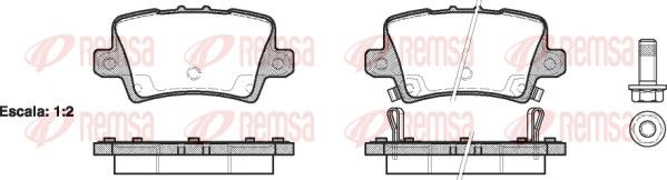 REMSA 1206.02 Brake Pad Set, disc brake