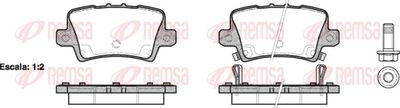 Brake Pad Set, disc brake REMSA 1206.02