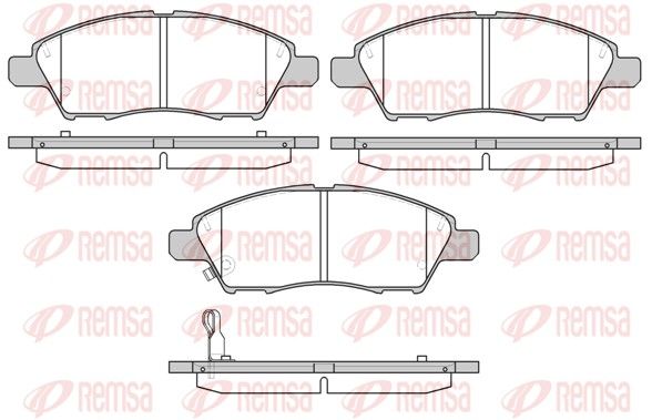 REMSA 1210.01 Brake Pad Set, disc brake